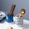 Cuisine Storage japonais Tergsticks en céramique glacés à la main