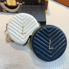 Top Designer Crossbody Bag mini Circular bag round Backpack bags golden chain shoulder cross body bag leather Totes handbags women Luxury purses