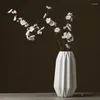 Vases Creative Origami Céramic Vase Decoration Living Modern Room Soft Nordic Table White Séchée Arrangeur de fleurs séchées