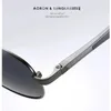 Aoron Мужские алюминиевые сплавы поляризованные солнцезащитные очки женщины бренд роскошные Googles мужчина HD -бокалы UV400 аксессуары для очков 240403