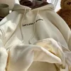 Dames Hoodies American Cartoon Bear Hooded Sudadera Mujer Fleece Coats Y2K Ear Kawaii Preppy Style Tops Women Grunge Sweatshirts