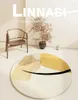 Dywany nowoczesne streszczenie do salonu minimalistyczny wystrój sypialni okrągłe pluszowe dywany krzesło podłogę mat