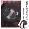 LM Black/Jasn Brown Hairpiece Akcesoria Syntetyczne Fałszywe Wydłużenia Klips w kawałkach włosów