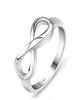 Fashion Silver Color Infinity Ring Eternity Ring Charms Gift Friend Regalo infinito Simbolo dell'amore Anelli di moda per donne Jewelry7882908