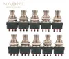 NAOMI 10 PCS 9 Pin 3PDT Guitar Effects Pedal Box Stomp Foot Metal Switch True Bypass Guitar Parts Accessories New Set8898919