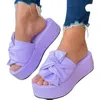 Slippers Summer Femmes Cédeaux Sandales Plateforme confortable Chaussures décontractées