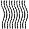 Förvaringspåsar 10 datorer Kläderhängare Display Strips kläder hängande kapphängare kedja kontaktplast