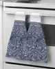 Handtuch Meerwelle Textur Handtücher Home Küchen Badezimmer Geschirr mit hängenden Schlaufen schnell trocken weich absorbierend