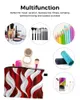 Cosmetic Bags Abstract Gradient Line Color Block Red Makeup Bag Pouch Travel Essentials Women Organizer Storage Pencil Case