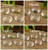 Glass Cabochon Jewelry Components Clear Round Domed Glass Flat Back Beads DIY Handmade Findings 14mm 18mm 25mm4615378