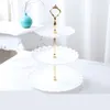 Plakalar 3 kat 4 renkli kek standı yemekler cupcake plastik şeker oturma odası ev meyve tabağı yaratıcı modern sepet