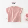 Ensembles de vêtements Summer Born Girls 2pcs Vêtements Set Cartoon Cloud Patchwork Sweet T-shirt Strawberry broderie Short Cost Baby Tenics