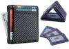 Slim Carbon Fiber Leather Mens Wallet Card Holder Black Blue Brown Luxury Designer Money Phone Coin Bag291O3321040
