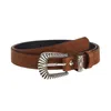 Ceintures 2024 mode simple polyvalent de ceinture marron poly