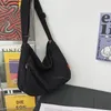 Kvällspåsar överdimensionerade casual canvas ita hobo slouchy sidofäska student textil stilig stor kapacitet skol bok bärbar dator påse crossbody