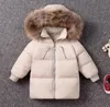 Hiver Enfants039s Down Veste épaissie de la veste pour bébé collier de fourrure Coupage à capuche et filles Veste hivernale 212 ans 2020 2507984