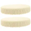 Couvre de chaise 2 pcs tabouret décoratif couvercle rond coussin de barre de barre