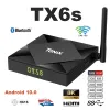 ボックスTX6S Android 10.0スマートテレビボックス4GB 64GB 2.4G/5G Duble WiFi AllWinner H616 Quad Core USB 3.0 BT4KサポートGoogleプレーヤーセットトップ