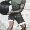 Szorty męskie szorty marki męskie szorty sportowe do prowadzenia treningu fitness dresowe 2 na 1 gym jogging szorty treningowe szorty plażowe
