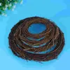 Flores decorativas 10 PCs 10 cm inacabados Ring rattan rattan rattan country de estilo de coroa de grinaldas para festa em casa interna DIY