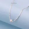 2023 S990 Sterling Srebrny Srebrny Silver Kilka par naszyjnika perłowego Projekt mniejszościowy Złamany srebrny łańcuch pereł Kobieta