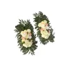 Decorative Flowers Artificial Floral Swag Wedding Arch For Garden Background Blue Pink
