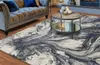 Teppiche Melrose langlebig für Wohnzimmer 3'x5 'grau abstrakter Aquarell Fläche Teppiche Schlafzimmer