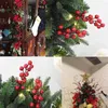 Decorative Flowers 10pcs Artificial Berry Red Cherry Mini Simulated Fake Berries Get Rich Christmas Decoration DIY Party Craft