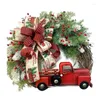 Promoção de flores decorativas!Christmas Wreath Decor Garland Flor Artificial Perfect for and Year Decoration