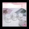 Storage Bottles Cream Jar Vacuum Bottle 50Ml Airless Pump Portable Lotion Dispenser Makeup Creams Travel Container 3Pcs