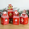 Gift Wrap 20PCS Christmas Candy Box Bag Xmas Deer Santa Claus Snowman Cookie Packages Merry DIY Home