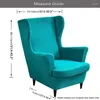 Stoelbedekkingen Stretch Wingback bank SLIPCOVER COVER FURNITE MEUBEL BEPROTECTOR BANG ZAAF MET ELASTISCHE BODEM SPANDEX JACQUARD