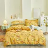 Beddengoed sets bed linnen dekbedoverdeksel en kussenset set huis quilt Noordse sprei sprei platte vel dubbele paar size dekbed kas