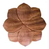 Plates Withered Living Room Candies Fruit Trays Modern Lotus Nordic Style Walnut Solid Wood Tea And Nut