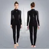 Women M Neoprene Wetsuit Onepiece Warm Snorkeling Winter Swimming Surfing Diving Suit Long Sleeves Cold Proof Ladies Swimsuit 240407