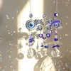 Dekorative Figuren 2024 Devil's Eye Wind Chimes Crystal Sun Catcher Blau Prism Ball Anhänger Dekorationen Kreatives Haushalt hängen