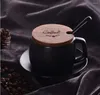 Tazze Nordic Creatieve Zwarte Matte Mok Luxe Cup cavalcò Kantoor Kopje Koffie Huishouden Drinkware