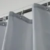 Zasłony prysznicowe Proste wodoodporne zasłony Solidny kolor łazienki z 12 plastikowymi haczykami