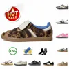 2024 Designer original leopardo impressão casual wales Bonner Shoes Mens Womens Running Shoes Spezial Outdoor Designer Sneakers Sports Sports Sports Big Size 36-45 CEI