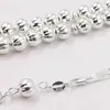 100% reali 925 Sterling Silvers Tasbih Pure Silvers Rosario 33Bead Bracciale musulmano Ramadan Eid Gift Turky gioielli Turky240403