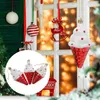 Dekorativa figurer 3 datorer Ice Cream Pendant Badrum Dekorationer Träd hängande ornament Xmas Party Lollipop Props Plastic Elder Christmas