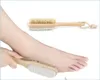 Bath Brushes Sponges Scrubbers 2 In 1 Cleaning Brushes Natural Body Foot Exfoliating Spa Brush Double Side With Nature Pumice Ston5096086