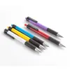 Pennen 24 pc's blauwe inkt kleur intrekbare balpen 0,7 mm roller ball office pennen stationery school benodigdheden plastic balpoint pennen