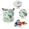 Laundry Bags Tropical Leaves Palm Tree Green Plant Dirty Basket Foldable Home Organizer Clothing Kids Toy Storage