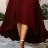 Sexy offshoulder Dress Party Wear Elegant Plus Size Summer Été Vneck Slim Fit avec Hem for Fêtes 240411