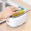 Dispensateur de savon liquide Sponge porte-cuisine tasse de brosse à brosse à vaisselle détergent en plastique