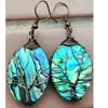 Orecchini penzolanti Abalone Zelanda Mother of Pearl Shells Oreger 1 Pair WFH1182