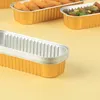 Retire recipientes 50pcs bandeja de alumínio Takeaway alimento de embalagem disputável Pan Storage para fritadeira de ar gratilhe