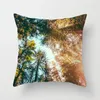 Pillow Summer Beach Vacation Coconut Tree Scenery Pillowcase Fresh Snow Mountain Cover Sofa Home Decoration