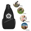 Backpack Cool Hunting Things Supernatural Symbol Crossbody Sling Men Shoulder Chest Bags For Traveling